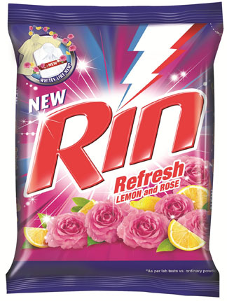Rin Refresh Lemon & Rose Detergent Powder, 1 kg